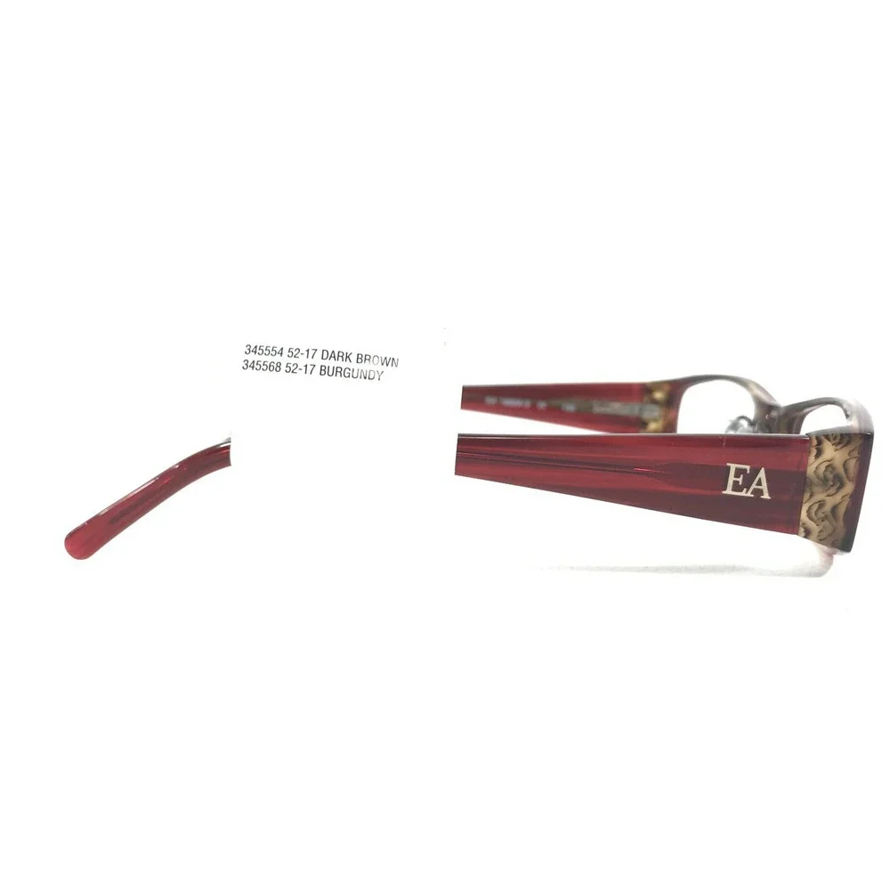 Elizabeth Arden EA 1902A-3 Eyeglasses Frames Brown Red Round Oval Full Rim 130